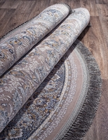 Ковер Иранский Farsi 1200 G256 light grey круг
