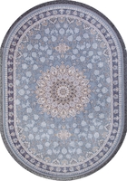 Ковер Иранский Farsi 1200 G253 pale-blue овал