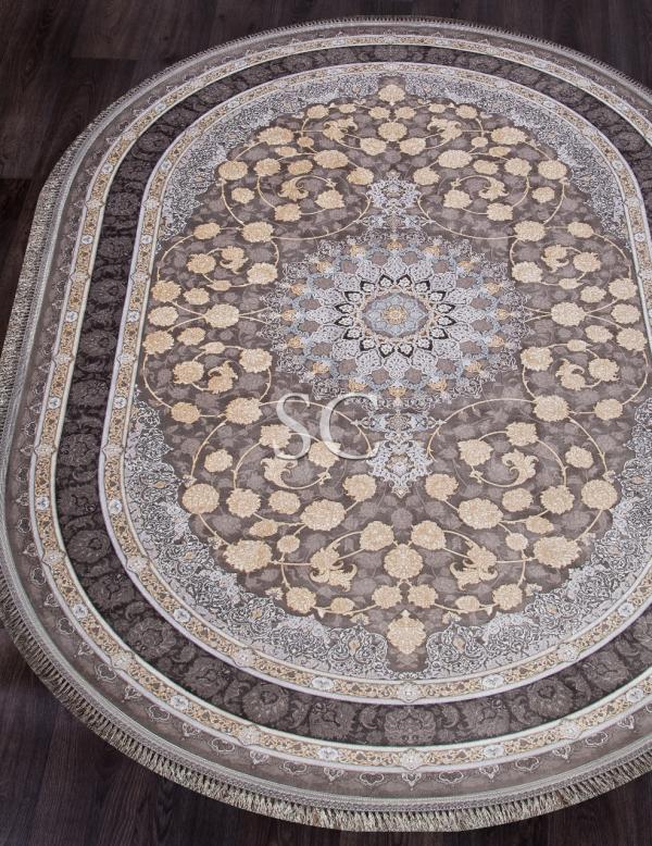 Ковер Иранский Farsi 1200 G258 grey овал