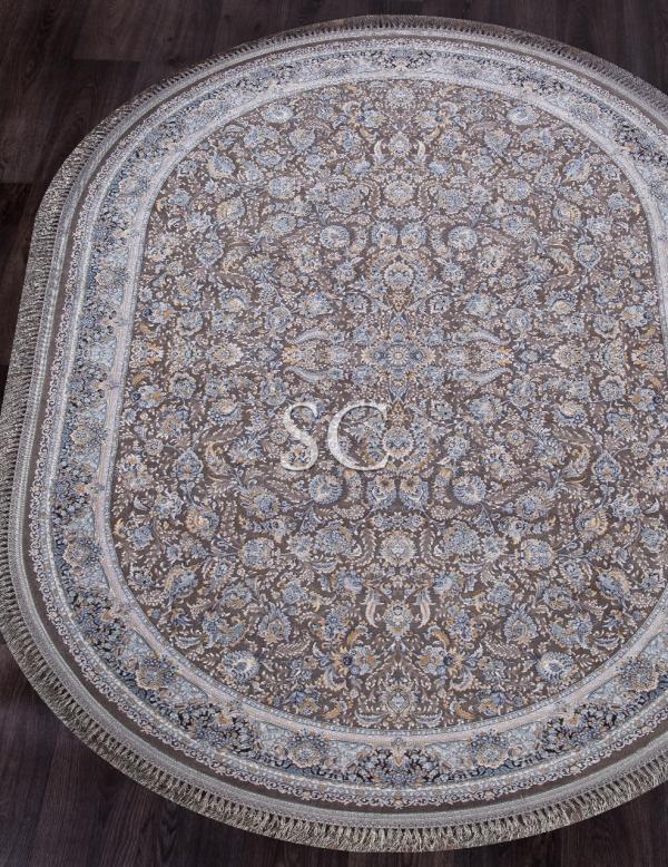 Ковер Иранский Farsi 1200 G256 grey овал