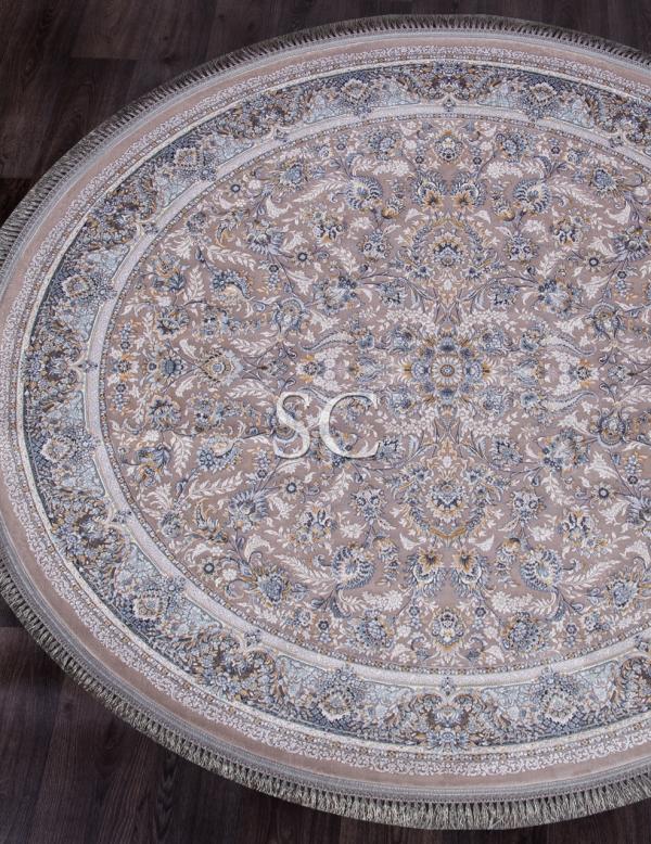 Ковер Иранский Farsi 1200 G256 light grey круг